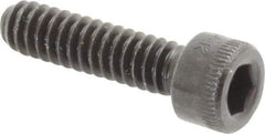 Made in USA - #10-24 UNC Hex Socket Drive, Socket Cap Screw - Alloy Steel, Black Oxide Finish, Fully Threaded, 3/4" Length Under Head - Eagle Tool & Supply