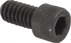 Made in USA - 1/4-20 UNC Hex Socket Drive, Socket Cap Screw - Alloy Steel, Black Oxide Finish, Fully Threaded, 1/2" Length Under Head - Eagle Tool & Supply