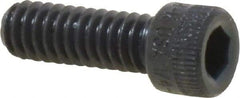Made in USA - 1/4-20 UNC Hex Socket Drive, Socket Cap Screw - Alloy Steel, Black Oxide Finish, Fully Threaded, 3/4" Length Under Head - Eagle Tool & Supply