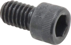 Made in USA - 5/16-18 UNC Hex Socket Drive, Socket Cap Screw - Alloy Steel, Black Oxide Finish, Fully Threaded, 1/2" Length Under Head - Eagle Tool & Supply