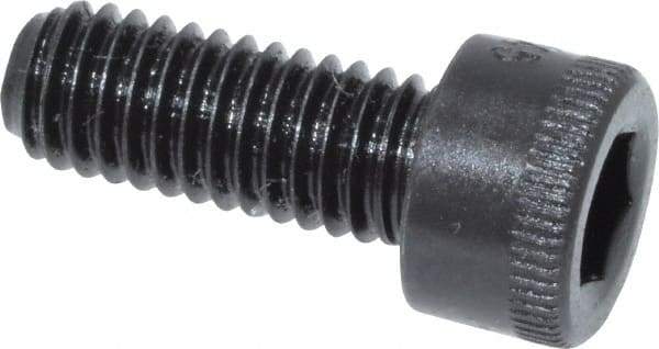 Made in USA - #10-32 UNF Hex Socket Drive, Socket Cap Screw - Alloy Steel, Black Oxide Finish, Fully Threaded, 1/2" Length Under Head - Eagle Tool & Supply