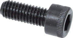 Made in USA - #10-32 UNF Hex Socket Drive, Socket Cap Screw - Alloy Steel, Black Oxide Finish, Fully Threaded, 1/2" Length Under Head - Eagle Tool & Supply