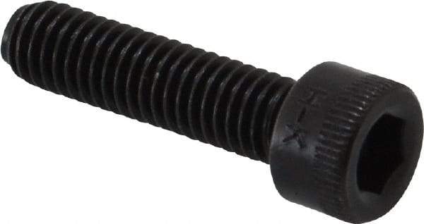 Made in USA - #10-32 UNF Hex Socket Drive, Socket Cap Screw - Alloy Steel, Black Oxide Finish, Fully Threaded, 3/4" Length Under Head - Eagle Tool & Supply