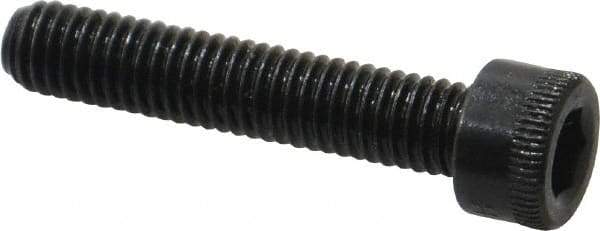Made in USA - #10-32 UNF Hex Socket Drive, Socket Cap Screw - Alloy Steel, Black Oxide Finish, Fully Threaded, 1" Length Under Head - Eagle Tool & Supply
