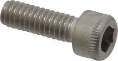 Holo-Krome - #8-32 UNC Hex Socket Drive, Socket Cap Screw - Grade 18-8 Stainless Steel, Passivated Finish, Fully Threaded, 1/2" Length Under Head - Eagle Tool & Supply