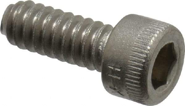 Holo-Krome - #10-24 UNC Hex Socket Drive, Socket Cap Screw - Grade 18-8 Stainless Steel, Passivated Finish, Fully Threaded, 1/2" Length Under Head - Eagle Tool & Supply