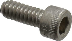 Holo-Krome - #10-24 UNC Hex Socket Drive, Socket Cap Screw - Grade 18-8 Stainless Steel, Passivated Finish, Fully Threaded, 1/2" Length Under Head - Eagle Tool & Supply
