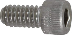 Holo-Krome - 1/4-20 UNC Hex Socket Drive, Socket Cap Screw - Grade 18-8 Stainless Steel, Passivated Finish, Fully Threaded, 1/2" Length Under Head - Eagle Tool & Supply