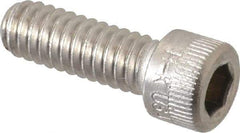 Holo-Krome - 1/4-20 UNC Hex Socket Drive, Socket Cap Screw - Grade 18-8 Stainless Steel, Passivated Finish, Fully Threaded, 3/4" Length Under Head - Eagle Tool & Supply