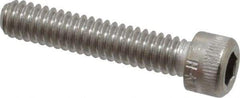 Holo-Krome - 1/4-20 UNC Hex Socket Drive, Socket Cap Screw - Grade 18-8 Stainless Steel, Passivated Finish, Fully Threaded, 1-1/4" Length Under Head - Eagle Tool & Supply