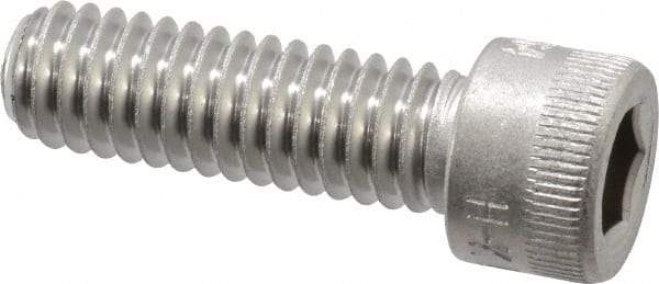 Holo-Krome - 5/16-18 UNC Hex Socket Drive, Socket Cap Screw - Grade 18-8 Stainless Steel, Passivated Finish, Fully Threaded, 1" Length Under Head - Eagle Tool & Supply