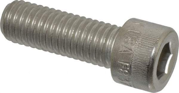 Holo-Krome - 1/2-13 UNC Hex Socket Drive, Socket Cap Screw - Grade 18-8 Stainless Steel, Passivated Finish, Fully Threaded, 1-1/2" Length Under Head - Eagle Tool & Supply