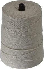 Made in USA - 0.62 Inch Diameter, 12 Ply, Cotton Twine Spool - 30 Lbs. Breaking Strength, White, 1,680 Ft. per Lb. - Eagle Tool & Supply