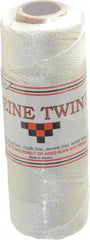 Value Collection - 0.046 Inch Diameter, Seine Twine Spool - 105 Lbs. Breaking Strength, White, 1,800 Ft. per Lb. - Eagle Tool & Supply