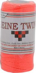 Value Collection - Nylon Braided Twine - 155 Lbs. Breaking Strength, Orange - Eagle Tool & Supply