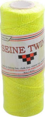 Value Collection - Nylon Braided Twine - 155 Lbs. Breaking Strength, Yellow - Eagle Tool & Supply