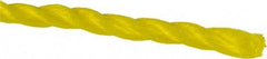 Value Collection - 2,400' Max Length Polypropylene Rope - 3/16" Diam, 81 Lb Capacity - Eagle Tool & Supply