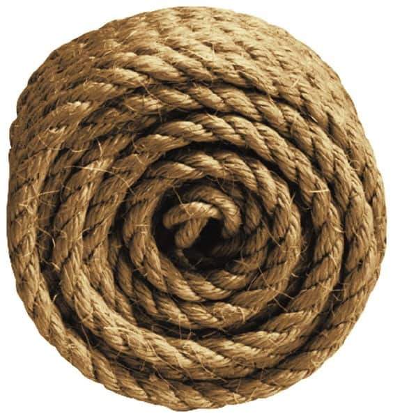 Value Collection - 1,000' Max Length Sisal Rope - 5/16" Diam, 76 Lb Capacity - Eagle Tool & Supply