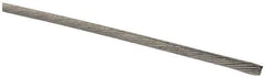 Value Collection - 1/16" Diam, Aircraft Cable Wire - 510 Lb Breaking Strength, 1 x 19 Single Strand - Eagle Tool & Supply