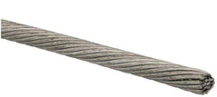 Value Collection - 1/8" Diam, Aircraft Cable Wire - 2,100 Lb Breaking Strength, 1 x 19 Single Strand - Eagle Tool & Supply