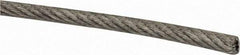 Value Collection - 1/8" x 3/32" Diam, Coated Aircraft Cable Wire - 920 Lb Breaking Strength, 7 x 7 Strand Core, Nylon Coating - Eagle Tool & Supply