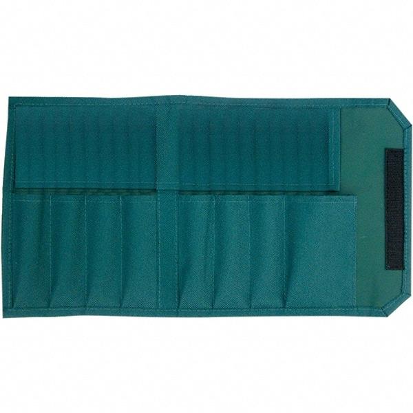 Wiha - General Purpose Holster with 8 Pockets - Canvas, Green, 12" Wide x 7-3/4" High x 7-3/4" Deep - Eagle Tool & Supply