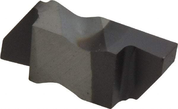 Kennametal - 3125NG Grade KC5025, 3.18mm Cutting Width Carbide Grooving Insert - 3.81mm Max Depth of Cut, Right Hand, 0.19mm Corner Radius, TiAlN Finish - Eagle Tool & Supply