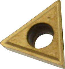 Kennametal - TPGM21.51 Grade KC730 Carbide Turning Insert - TiN Finish, 60° Triangle, 1/4" Inscr Circle, 3/32" Thick, 1/64" Corner Radius - Eagle Tool & Supply