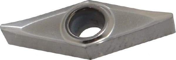 Kennametal - VBGT221 HP Grade KC5410 Carbide Turning Insert - TiB2 Finish, 35° Diamond, 1/4" Inscr Circle, 1/8" Thick, 1/64" Corner Radius - Eagle Tool & Supply