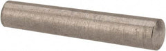 Value Collection - Size 5/0, 0.0836" Small End Diam, 0.094" Large End Diam, Passivated Stainless Steel Taper Pin - Grade 303, 18-8, 1/2" OAL, 1/2 Pin Length - Eagle Tool & Supply