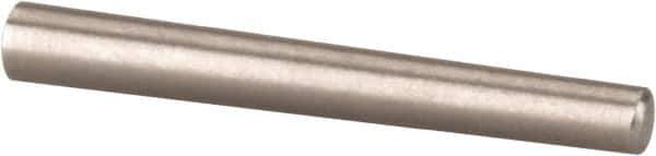 Value Collection - Size 5/0, 0.0784" Small End Diam, 0.094" Large End Diam, Passivated Stainless Steel Taper Pin - Grade 303, 18-8, 3/4" OAL, 3/4 Pin Length - Eagle Tool & Supply