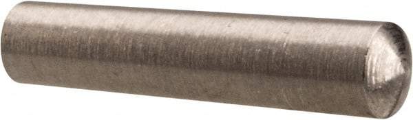 Value Collection - Size 4/0, 0.0986" Small End Diam, 0.109" Large End Diam, Passivated Stainless Steel Taper Pin - Grade 303, 18-8, 1/2" OAL, 1/2 Pin Length - Eagle Tool & Supply