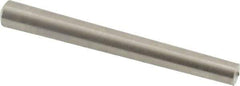 Value Collection - Size 2/0, 0.115" Small End Diam, 0.141" Large End Diam, Passivated Stainless Steel Taper Pin - Grade 303, 18-8, 1-1/4" OAL, 1-1/4 Pin Length - Eagle Tool & Supply