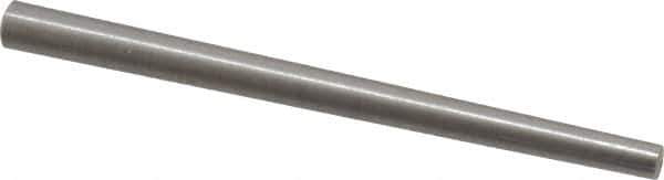 Value Collection - Size 3, 0.1566" Small End Diam, 0.219" Large End Diam, Passivated Stainless Steel Taper Pin - Grade 303, 18-8, 3" OAL, 3 Pin Length - Eagle Tool & Supply