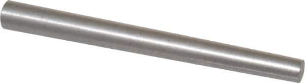 Value Collection - Size 5, 0.2266" Small End Diam, 0.289" Large End Diam, Passivated Stainless Steel Taper Pin - Grade 303, 18-8, 3" OAL, 3 Pin Length - Eagle Tool & Supply