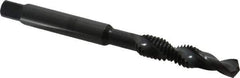 DORMER - 5/16-18 UNC, 94mm OAL, 0.2598" Drill Diam x 16mm Drill Length, Combination Drill & Tap - 2 Flutes, 21mm Thread Length, High Speed Steel, Oxide Finish, 2B - Eagle Tool & Supply