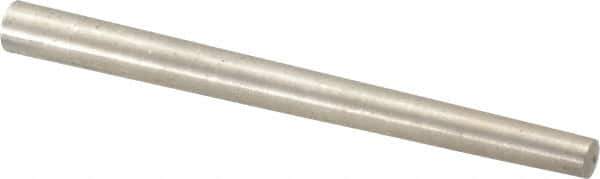 Value Collection - Size 6, 0.2578" Small End Diam, 0.341" Large End Diam, Passivated Stainless Steel Taper Pin - Grade 303, 18-8, 4" OAL, 4 Pin Length - Eagle Tool & Supply