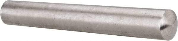 Value Collection - Size 9, 0.5078" Small End Diam, 0.591" Large End Diam, Passivated Stainless Steel Taper Pin - Grade 303, 18-8, 4" OAL, 4 Pin Length - Eagle Tool & Supply