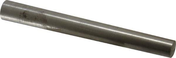 Value Collection - Size 10, 0.5812" Small End Diam, 0.706" Large End Diam, Passivated Stainless Steel Taper Pin - Grade 303, 18-8, 6" OAL, 6 Pin Length - Eagle Tool & Supply