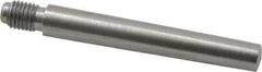 Value Collection - Size 6, 0.339" Large End Diam, Uncoated Steel 5/16-24 Threaded Taper Pin - Grade C-12L14, 2-1/4 Pin Length - Eagle Tool & Supply