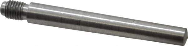 Value Collection - Size 6, 0.339" Large End Diam, Uncoated Steel 5/16-24 Threaded Taper Pin - Grade C-12L14, 2-1/2 Pin Length - Eagle Tool & Supply