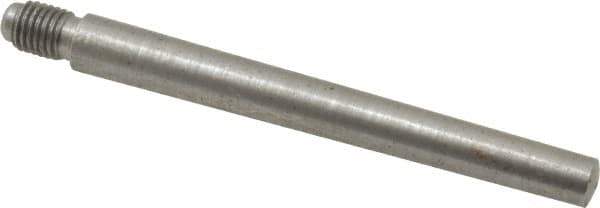 Value Collection - Size 6, 0.339" Large End Diam, Uncoated Steel 5/16-24 Threaded Taper Pin - Grade C-12L14, 3 Pin Length - Eagle Tool & Supply