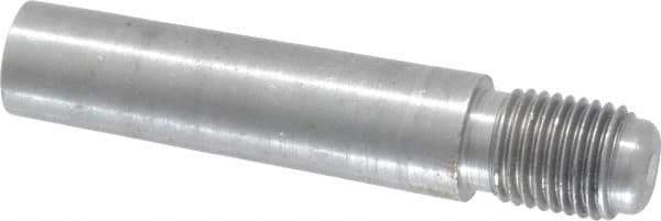Value Collection - Size 7, 0.407" Large End Diam, Uncoated Steel 3/8-24 Threaded Taper Pin - Grade C-12L14, 1-1/2 Pin Length - Eagle Tool & Supply