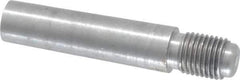 Value Collection - Size 7, 0.407" Large End Diam, Uncoated Steel 3/8-24 Threaded Taper Pin - Grade C-12L14, 1-1/2 Pin Length - Eagle Tool & Supply