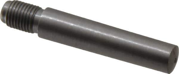 Value Collection - Size 7, 0.407" Large End Diam, Uncoated Steel 3/8-24 Threaded Taper Pin - Grade C-12L14, 1-3/4 Pin Length - Eagle Tool & Supply