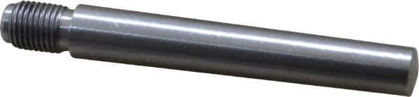 Value Collection - Size 7, 0.407" Large End Diam, Uncoated Steel 3/8-24 Threaded Taper Pin - Grade C-12L14, 2-1/2 Pin Length - Eagle Tool & Supply