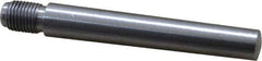 Value Collection - Size 7, 0.407" Large End Diam, Uncoated Steel 3/8-24 Threaded Taper Pin - Grade C-12L14, 2-1/2 Pin Length - Eagle Tool & Supply