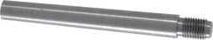 Value Collection - Size 7, 0.407" Large End Diam, Uncoated Steel 3/8-24 Threaded Taper Pin - Grade C-12L14, 3 Pin Length - Eagle Tool & Supply
