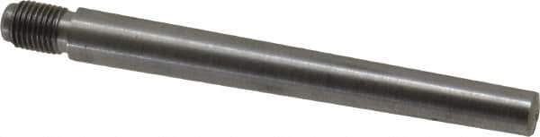 Value Collection - Size 7, 0.407" Large End Diam, Uncoated Steel 3/8-24 Threaded Taper Pin - Grade C-12L14, 3-1/2 Pin Length - Eagle Tool & Supply