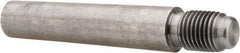 Value Collection - Size 8, 0.49" Large End Diam, Uncoated Steel 7/16-20 Threaded Taper Pin - Grade C-12L14, 2-1/4 Pin Length - Eagle Tool & Supply